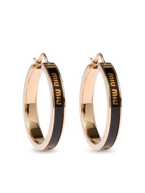 miumiu hoop earrings.